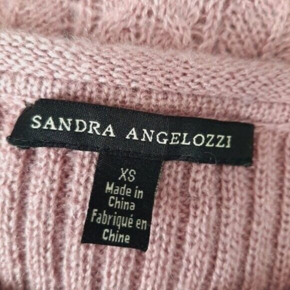 Pink Ribbed Knit Women's Cardigan - Picture 8 of 9